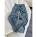 Embellished High-Waisted Straight-Leg Jeans For Women – Lightweight Cotton Denim, Pear-Shaped Fit & Comfortable Stretch-Free Design_mkmklike.com
