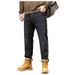 Large Size Men's Clothing Trendy Brand Simple And Versatile Straight Jeans Men's Autumn And Winter High Quality Loose Elastic Denim Trousers Men_mkmklike.com