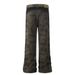American Style Loose Camouflage Men's Long Pants Design Side Splicing Cuff Zipper Flared Jeans Trendy_mkmklike.com