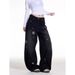 Women's Clothing Retro Star Patterned Jeans Slimming Loose Fit Wide Leg Pants Versatile Hot Girl Style_mkmklike.com