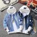 Loom 2025 Hooded Korean Style Denim Men's Trendy Slim Fit Handsome Autumn Winter Baseball Jacket Casual Clothing_mkmklike.com