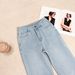 Light Blue Tencel Cotton Wide-brimmed Flared Jeans For Women, 2026 Spring, Stretchy High-waisted Slim-fit Bell-bottom_mkmklike.com