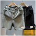 Men's Clothing Men's Summer High Waist Loose Fit Jeans Non Stretch Mid Rise Trendy Five Point Shorts Style Washed High Street Trend_mkmklike.com