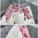 Men's Digital Print Faux Two-Piece Jeans – Oversized Wide-Leg Streetwear Pants With Curved Hem_mkmklike.com
