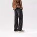American Retro New Trendy Brand Loose Straight Ruffian Handsome Washed Jeans Men's Black Men's Old Trousers Tide_mkmklike.com