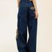 American Style New Flame Design Ripped Jeans Women's Brand Loose BF Street Floor Mopping Wide Leg Pants Trendy_mkmklike.com