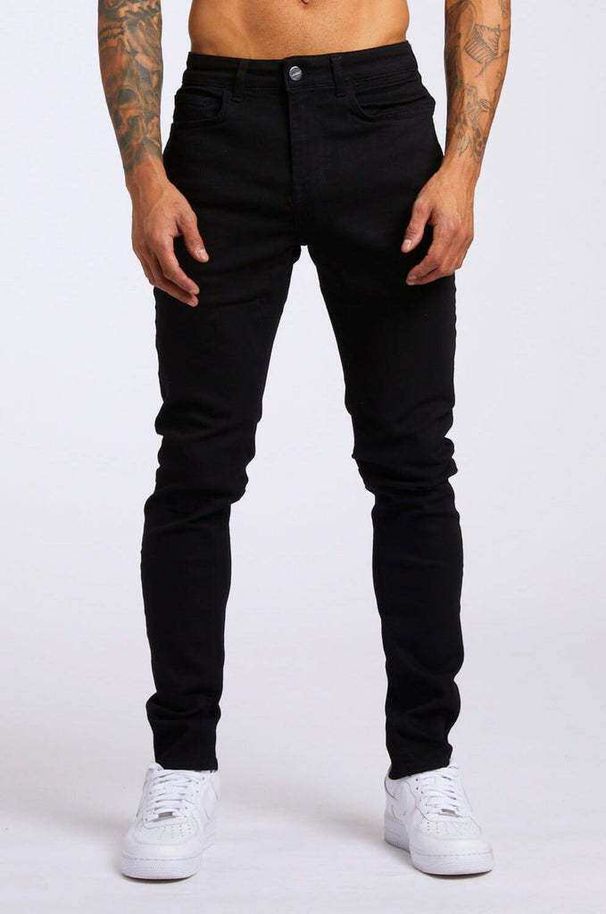Men's Clothing Men's Casual High Street Skinny Jeans Stylish Versatile Style Denim For Formal & Casual For Men_mkmklike.com