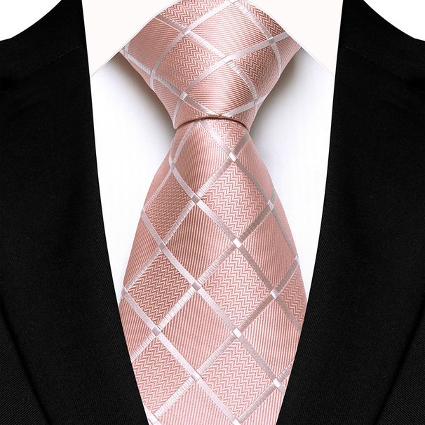 Unisex Classic monochrome satin tie business casual wedding tie_mkmklike.com