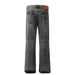Heavy-duty Washed Vintage Denim Straight-leg Pants Men's Punk Street Style Ripped Loose Casual Trousers_mkmklike.com
