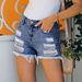 Trendy Girl Closet Clearance European And American Retro Irregular Fashion Trendy Distressed Denim For Women Thin High Waist Slimming_mkmklike.com