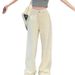 ng2510292 Ng2510292 2025 Autumn Chic Design High-Quality Jacquard Denim For Women, Ins Straight-Leg Slimming Versatile Wide-Leg Pants_mkmklike.com
