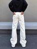 Men's Vintage Bootcut Jeans | Retro Western Style | Relaxed Straight Fit | Distressed Denim | Casual & Streetwear Pants_mkmklike.com