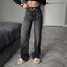 Women's Clothing Spring And Summer New Leopard Print High Waist Jeans Women's Long Casual Flared Trousers Women's Clothing_mkmklike.com