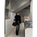 ELLE 9hour Design Texture Flared Jeans 2025 Autumn Winter Embroidered Back Pocket Casual Pants For Women Cxa535_mkmklike.com