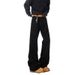 Paris Bootcut Black Curved Jeans Men's Autumn Trendy Brand Loose Cleanfit Micro Flared Straight Leg Pants_mkmklike.com