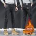 BOY Slim Fit Korean Style Winter 2024 Fashion Jeans New Trendy Loose Straight Spring Autumn Men's Long Pants_mkmklike.com