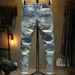 Men's Clothing Trendy Jeans Loose Harem Pants Jeans Worn Light Color Washed Jeans Pants_mkmklike.com