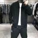 Autumn Winter Corduroy Trendy Brand Men's Cool Workwear Jacket Simple Solid Color Stand Collar Youth Korean Style Top_mkmklike.com