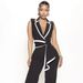women's clothing new fashion V-neck temperament elegant sleeveless jumpsuit wide-leg pants_mkmklike.com