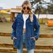 K New Versatile Slimming Retro Classic Loose Denim Jacket Top For Women. No Necklace, Glasses, Or Other Accessories_mkmklike.com
