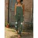 Cross-border Bestseller In Europe America: Washed And Distressed Plus-size Women's Denim Overalls_mkmklike.com