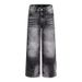 Men's Washed Denim Jeans With Cat Whisker & Fading, Straight Leg Slight Flare Pants For Cleanfit Style_mkmklike.com