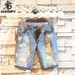 Men's Slim Fit Denim Shorts - Lightweight Summer Casual 5-Inch Inseam With Classic Blue Wash_mkmklike.com