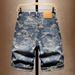 Men's Clothing New Trendy Brand Embroidery Loose Shorts Summer Thin 5 Point Shorts_mkmklike.com