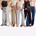Women's Clothing Retro Non Elastic Washed Straight Workwear Jeans Street Fashion Wide Leg Jeans_mkmklike.com