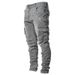 Men's Clothing New Men's Jeans Trendy Casual Side Pockets Small Feet Tight Men's Jeans_mkmklike.com