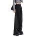 2025 Spring/Summer New Style Guangzhou Supply Women's Denim Straight Pants, High-Waisted Wide-Leg Pants With A Slimming_mkmklike.com