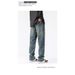 Men's Clothing Men's Street Style Washed Distressed Jeans Straight Leg Loose Fit Spring Autumn Trendy High Street Vibe Long Pants_mkmklike.com