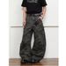 Men's Trendy Handsome Cross Border Denim American Retro Camouflage Curved Blade Sickle Pants Casual Street Style Couple Outfit_mkmklike.com