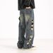 Vintage Loose Wide Leg Jeans Men's Summer Loose Straight Trousers_mkmklike.com