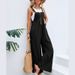 Women"s Solid Color Casual Strappy Jumpsuits _mkmklike.com