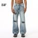 EF JEANS | 2024 New Product, American Trendy Brand Street Hole Personalized Versatile Graffiti Casual Jeans_mkmklike.com