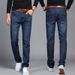 Men's Clothing Youth Fat Guy Large Size Straight Loose Jeans Casual Pants_mkmklike.com
