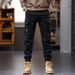 2024 New In Stock Men's Cargo Trendy Versatile Handsome Simple Casual Loose Straight Long Pants_mkmklike.com