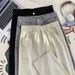 Men's High Street Washed Solid Color Jeans Comfortable Straight Leg Trendy Retro Casual Wide Leg Trousers_mkmklike.com