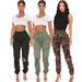 European And American Fashion Slim Camouflage Print Comfortable Casual Stretch Overalls_mkmklike.com