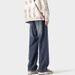 American Ink-splashing Jeans Men's Spring And Autumn Retro Washed Trendy Wide-leg Pants High Street Versatile Simple Casual Trousers_mkmklike.com