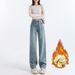 Trendy Girl Closet Trendy Girl Closet Fleece-Lined Thickened Jeans For Women, Autumn And Winter Hot-Selling High-Waisted Slimming_mkmklike.com