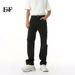 EF JEANS | 2025 Spring New Solid Color Simple Slim-fit Straight Skinny Men's And Women's Washed Fleece Jeans_mkmklike.com
