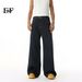 EF JEANS | 2025 Spring New American Simple Blue Pendant Wide Leg Pants Loose Denim Floor Pants_mkmklike.com