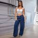 High Waisted Slimming Loose Straight Leg Jeans Multi Color Women's Trendy Casual Floor Length Denim_mkmklike.com