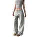 American Vibe Washed Light-colored Jeans For Plus-size Women, New Early Autumn Style, Low-waisted, Slimming, With A Nice_mkmklike.com