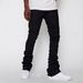 Men's Straight Jeans New Comfortable & Stylish Denim For Casual Street Fashion Ins Hot Selling Elastic Patch Denim Stacked Pants_mkmklike.com