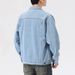 Foreign Trade Large Size Men's Clothing Spring And Autumn Versatile Water First Denim Jacket Men's Loose And Fattened Large Size Cross-border Jacket_mkmklike.com