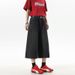 American Retro Washed Cropped Jeans For Men, Summer Casual Versatile Sporty Loose Wide-leg Straight Shorts_mkmklike.com