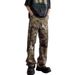 Unisex Snake Print Camouflage Loose Fitting Straight Wide Leg Casual Jeans High Street Trendy Fashionable Men's Denim_mkmklike.com